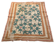 Unique Vintage Southern Applique Quilt -- One of a kind -- Freestyle