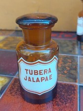 Flakon Apteka Szklany Aptekarz Stara Tubera Jalapae Pusta