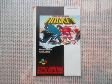 Super Nintendo / Snes Manual Super Hockey PAL Original Booklet 