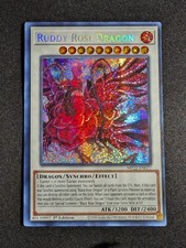 Yugioh - Ruddy Rose Dragon MP22-EN077 1st Edition Prismatic Secret Rare NM