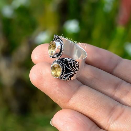 Bague Noratna/Navgrah En Argent 925 Avec 9 Pierres Précieuses Naturelles - Réglable, Sans Nickel