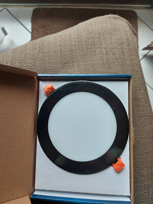10 × LED Panel Downlight - Einbauleuchte Superslim 12W Negro ultra-flach