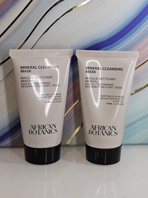 2X AFRICAN BOTANICS Mineral Cleansing Mask 1.7 oz BRAND NEW NO BOX $89 MSRP