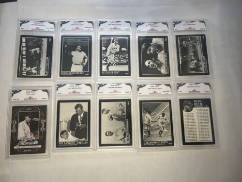 Lot Of Graded Vintage Babe Ruth Baseball Cards NM/Mint All! Calling Resellers