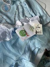 Disney Baby Cinderella Costume Headband 6-9 Months Body Suit One Piece