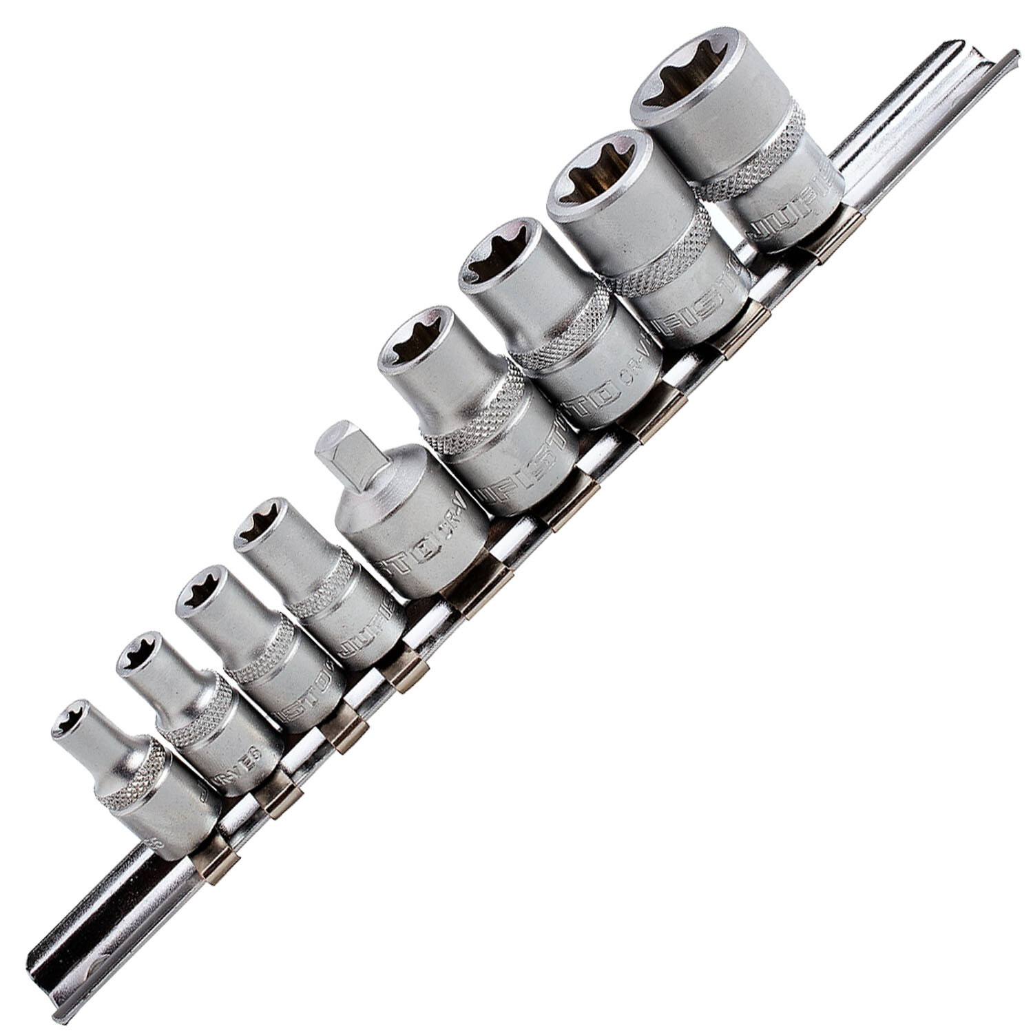 SteckschlüSselsatz AußEn Torx Nuss Set 9Tlg 1/4\ 3/8\" NüSse TorxschlüSsel E5-E16"-image