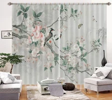 3D Chinese Style Flower ZHUA1424 Photo Curtain Window Blockout Fabric Amy 2023