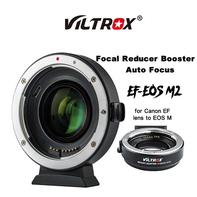 VILTROX EF-EOS M2 AF Auto Lens Adapter for Canon EF Lens to EOS-M Mount Camera 