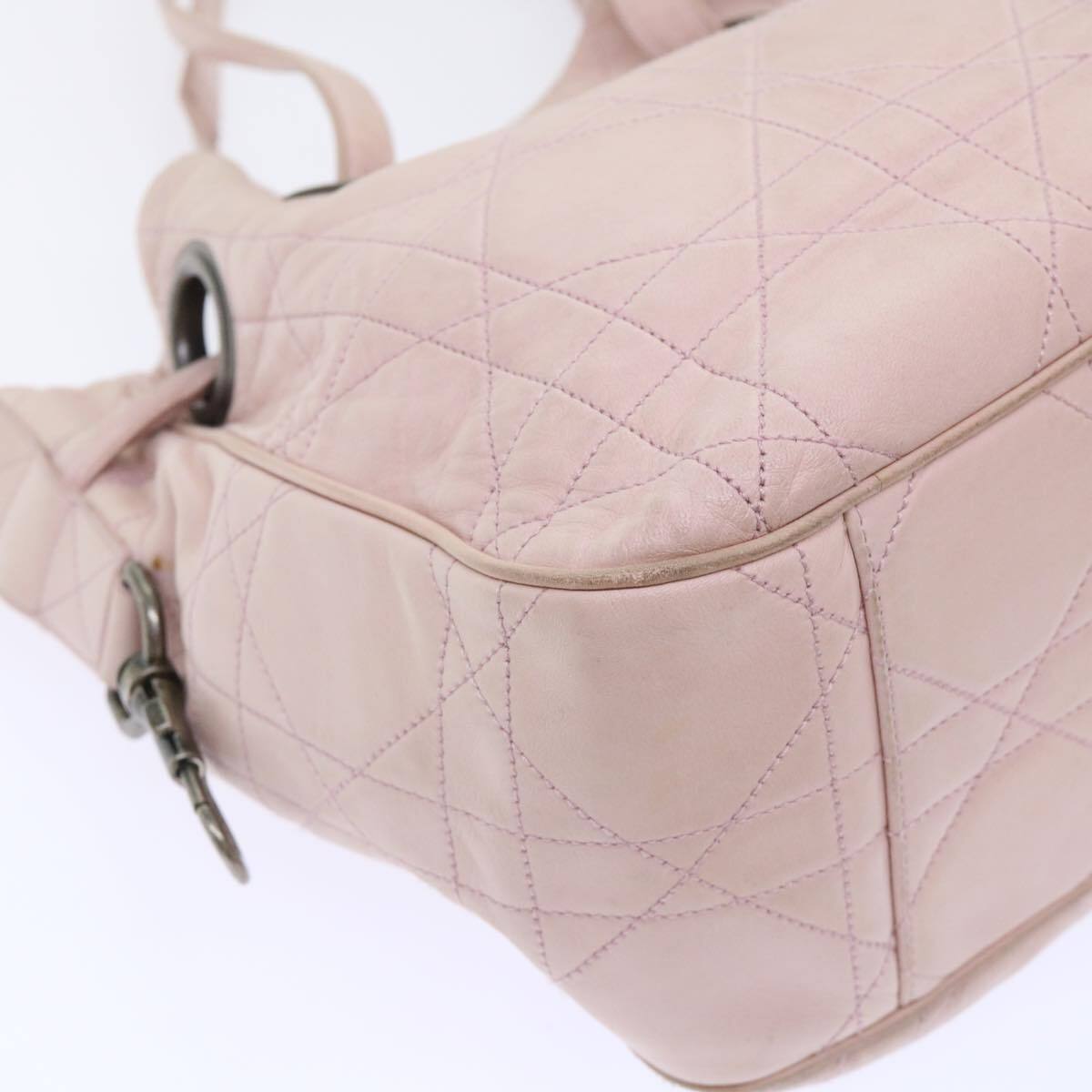 Christian Dior Canage Shoulder Bag Leather Pink A… - image 16