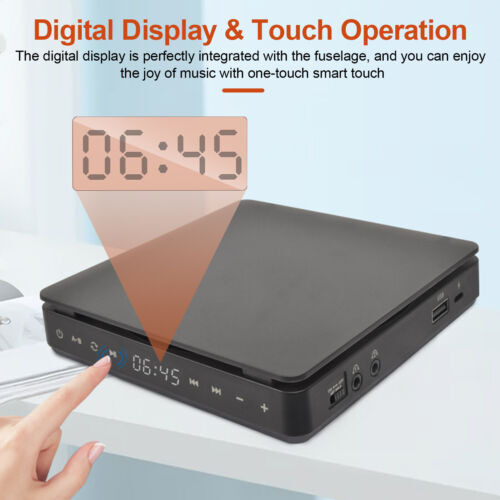 Tragbarer CD Player 1200Mah Persönlicher Wiederaufladbar MP3 CD Player Kopfhörer - Bild 5 von 9