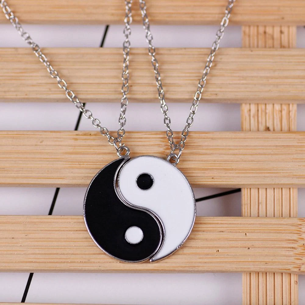 Black and on sale white necklace