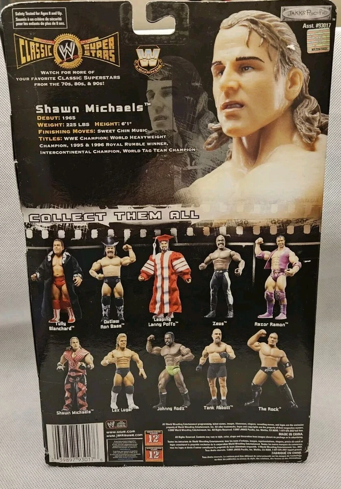 Figura de acción WWE Classic Collector Series 15 Shawn Michaels Heartbreak 2007 RARA Foto 3 de 4