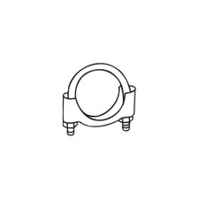 Klemmstück, Abgasanlage BOSAL 250-258 Bosal M8 Klemme für CITROËN FIAT LANCIA