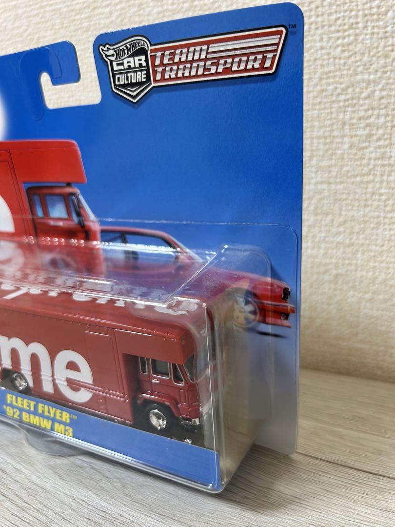 Supreme Hot Wheels Fleet Flyer + 1992 BMW M3 Red IN HAND Supreme Hot Wheels Fleet Flyer + 1992 BMW M3 Red IN HAND