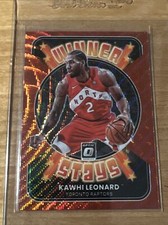 KAWHI LEONARD Winner Stays - 2021-22 Panini Donruss Optic RED WAVE COLOUR MATCH