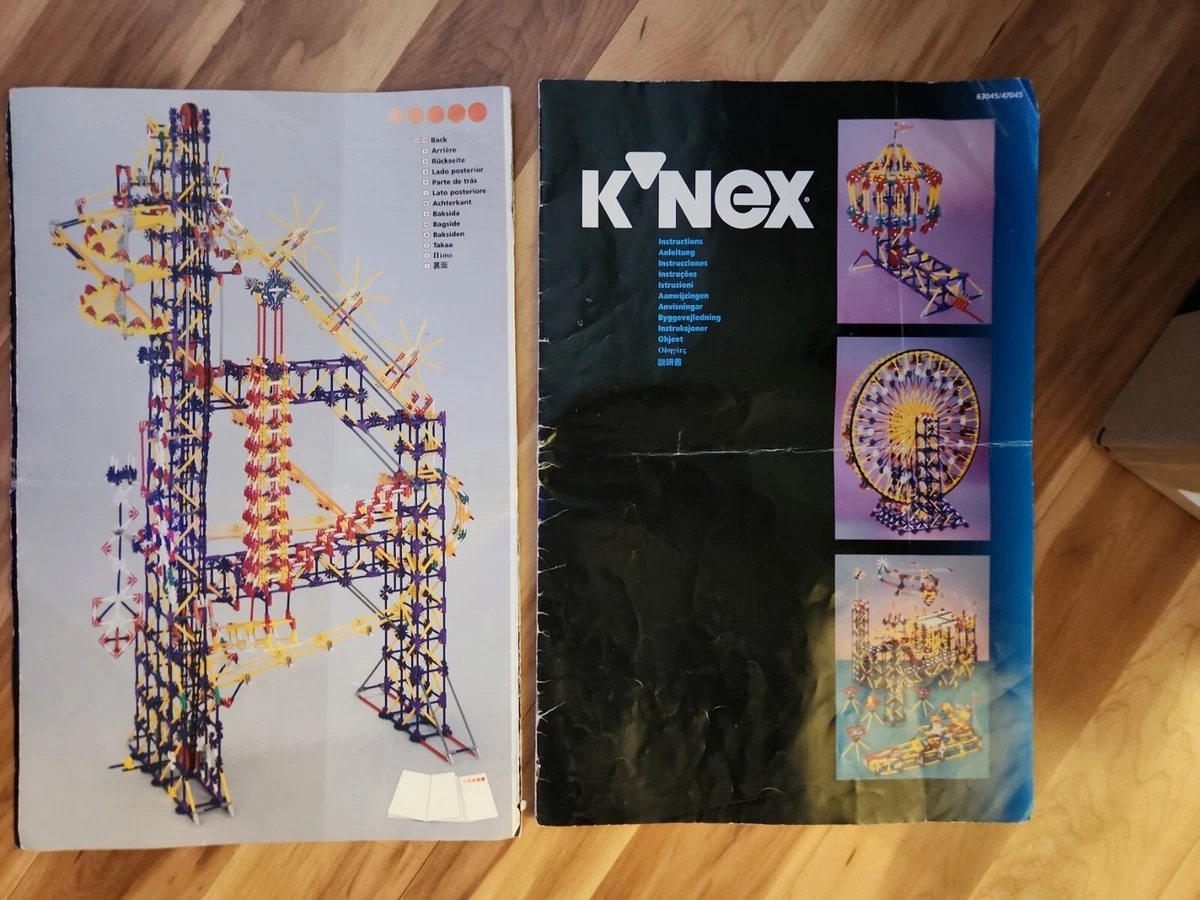 K'NEX Big Ball Factory Model Number 63045 Vintage 1995 w/ Manuals www