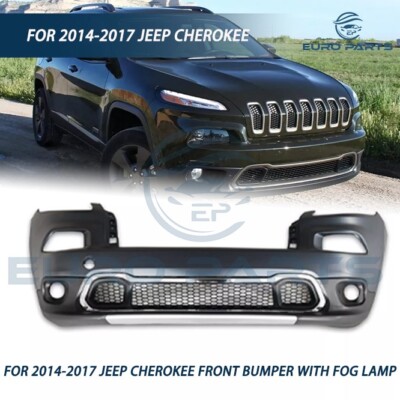 For 2014 2015 2016 2017 Jeep Cherokee Front Bumper Body Kit W/ Fog Lights