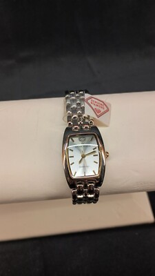 Vintage Anne Klein Genuine Diamond Silver Tone Women's Watch With Tag Never Worn