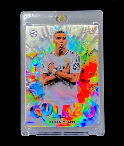 KYLIAN MBAPPE COLOR BLAST REFRACTOR HOLO SP Topps Chrome Insert - REAL MADRID