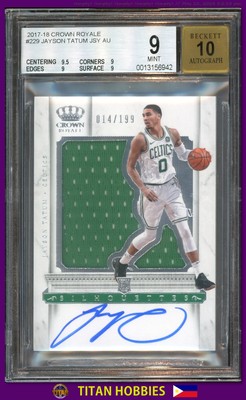 2017 Panini Crown Royale Jersey Autograph #229 Jayson Tatum AUTO 