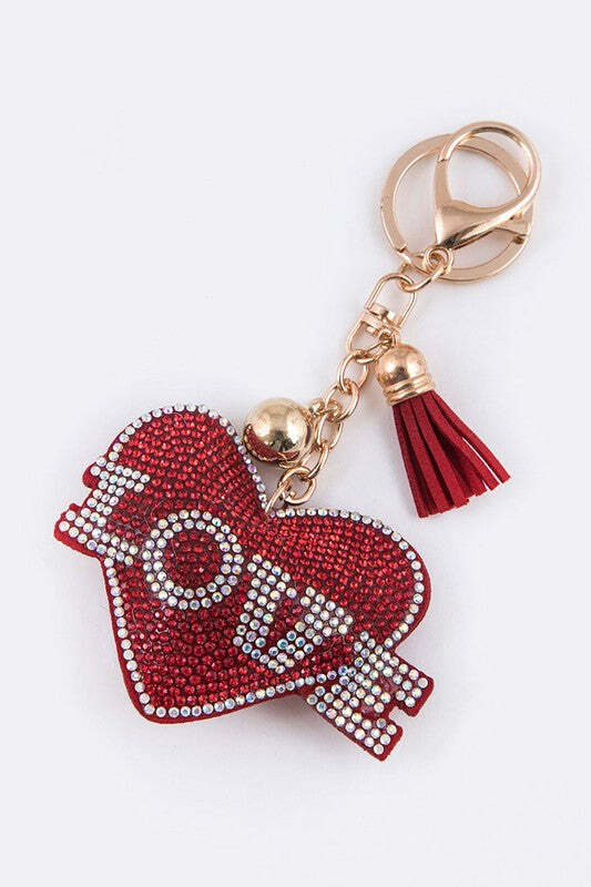 LOVE Crystal Heart Key Chain | eBay