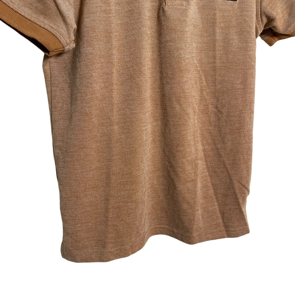 Timberland Polo Niño 7 Marrón Manga Corta Gráfico Camiseta Cuello Sólido Top Foto 4 de 4