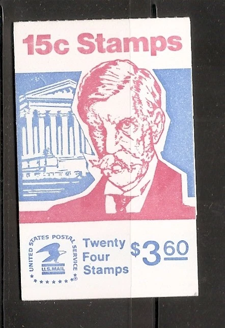 US SC # BK117A Oliver Wendell Holmes. Complete Booklet.  MNH - Image 2 of 3