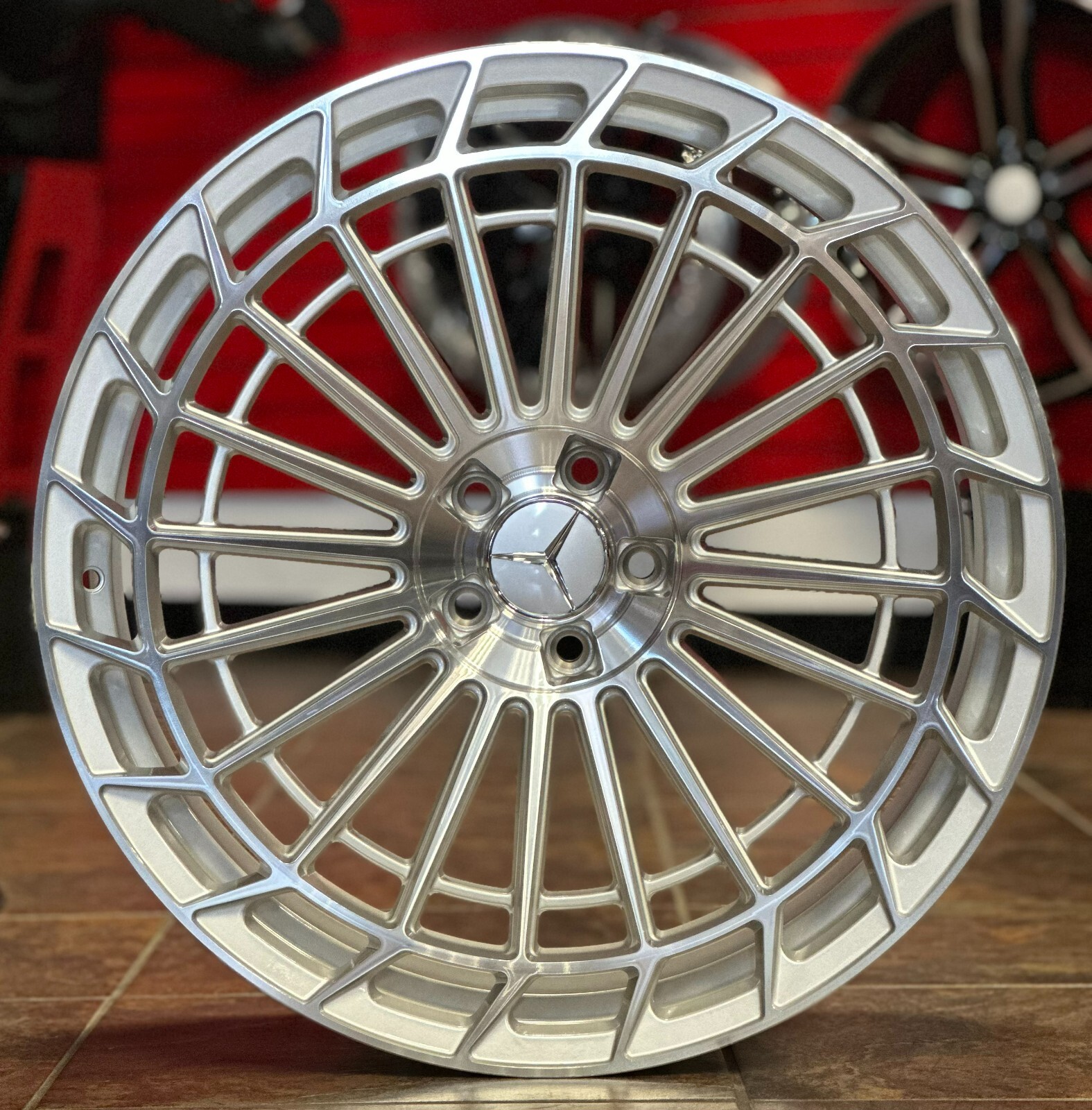22'' inch Wheels fit Mercedes S550 Bentley S63 Silver Machin with Tires GLC SL63