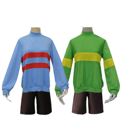 Cosplay Undertale Frisk Sans Papyrus Top Shirts Hosen Halloween Masquerade Anzüg