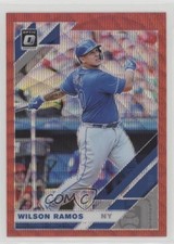 2019 Panini Donruss Optic Red Wave Prizm Wilson Ramos #158 0w7