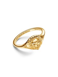 Authentic Pandora Game of Thrones Lannister Lion Ring ~ Gold Plated ~ 163139C00-48 ~ 4 1/4