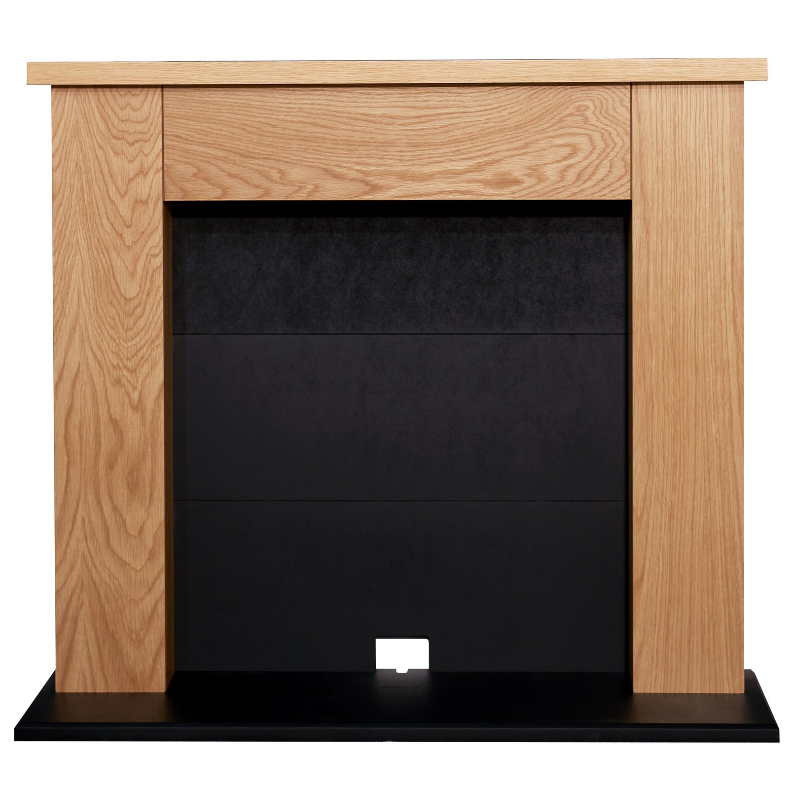 Adam Chester Electric Stove Fireplace in Oak & Black, 39 Inch - Image 2