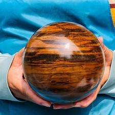 7.94LB Natural Tiger's Eye Ball Quartz Crystal Sphere Mineral Specimen Healing