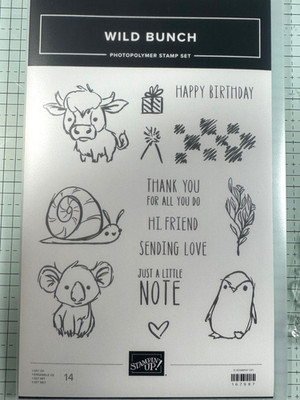 Stampin' Up! WILD BUNCH Stamp Set! Retired and BRAND NEW!