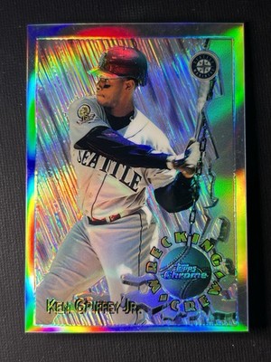 WC9 Ken Griffey Jr. 1996 Topps Chrome Seattle Mariners Wrecking Crew Refractor