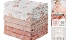 Receiving Blanket Boy Cotton Muslin Swaddle Blankets Girl Newborn Squares