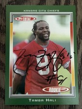 2006 Topps Total Tamba Hali Signed Autographed Rookie Card Kansas City Chiefs. rookie card picture