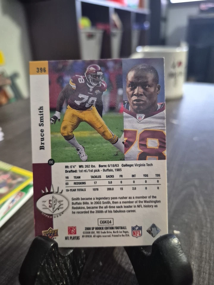 2008 SP Rookie Edition - Bruce Smith #396 - Image 2 of 2