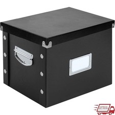 Filing Storage Box W/ Lid Portable File Organizer Durable Hanging File Holder US