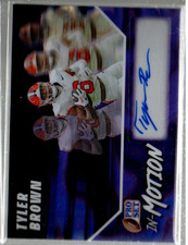 2025 Leaf Pro Set Metal Pro Set in Motion Lava Purple Tyler Brown Auto /8