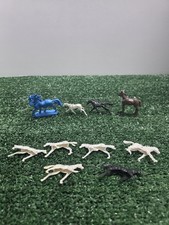 Plastic horses for Cowboys western Playset Toy Figures HONG KONG VINTAGE LOT