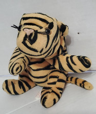 8" Ty Beanie Baby Stripes The Tiger Plush Toy 1995 Stuffed Animal