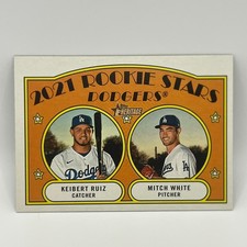 2021 Topps Heritage Mitch White/Keibert Ruiz RC #357 LAD