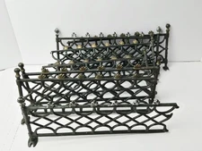 Antique Christmas tree fence metal heavy feather tree fence and gate