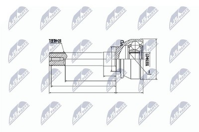 Genuine NTY Joint Kit Drive Shaft NPZ-MS-016 for Mitsubishi