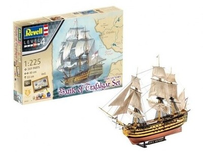 Revell - Battle of Trafalgar Set Admiral Nelson's Flagship ''HMS Victory'' Gift se