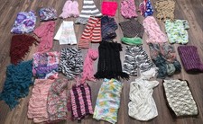 HUGE Scarf Lot 30 Pieces Total All Styles Great Condition And Value