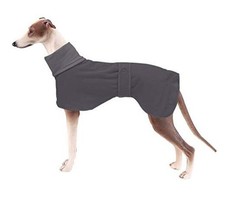 Greyhound Cosy Fleece Jumper, Dog Winter Coat with Warm Fleece X-Large Gray