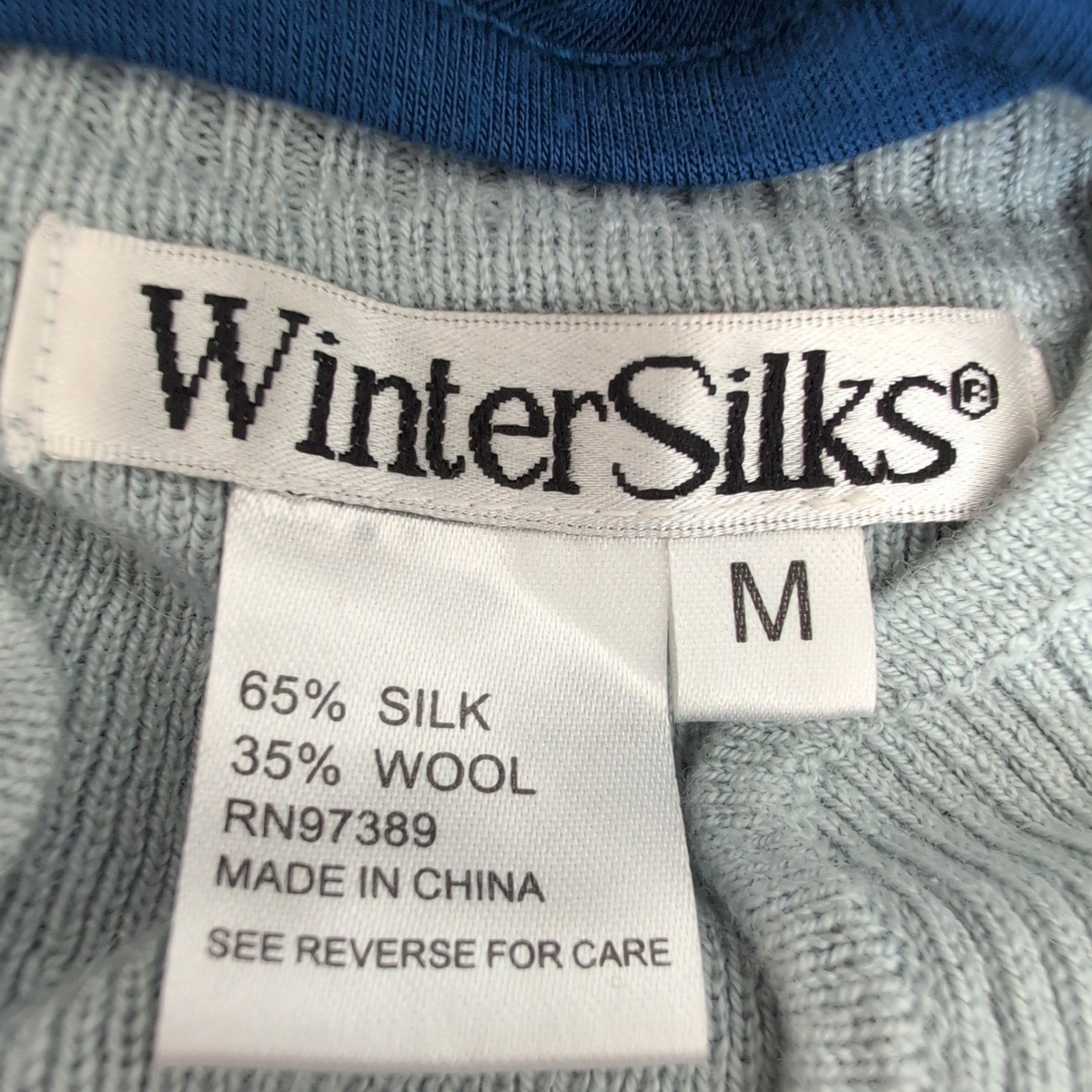 Winter Silks Sleeveless Holiday Sweater Vest Snowflake Pearl Embellished Blue M View 3