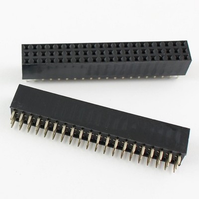 1Pcs 2.54mm Pitch 3x20 Pin 60 Pin Female Three Triple Row Straight Header Strip